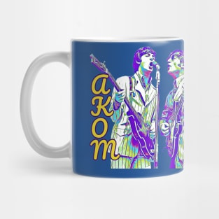 AKOM guitars yellow script Mug